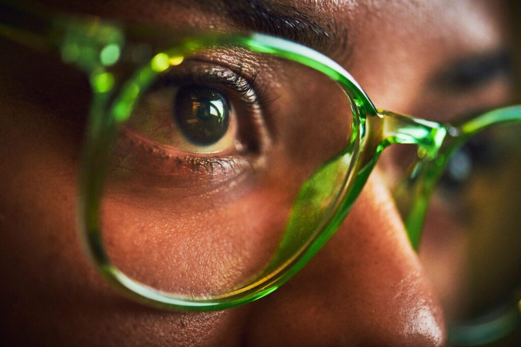 premium eyewear closeup stylish frames