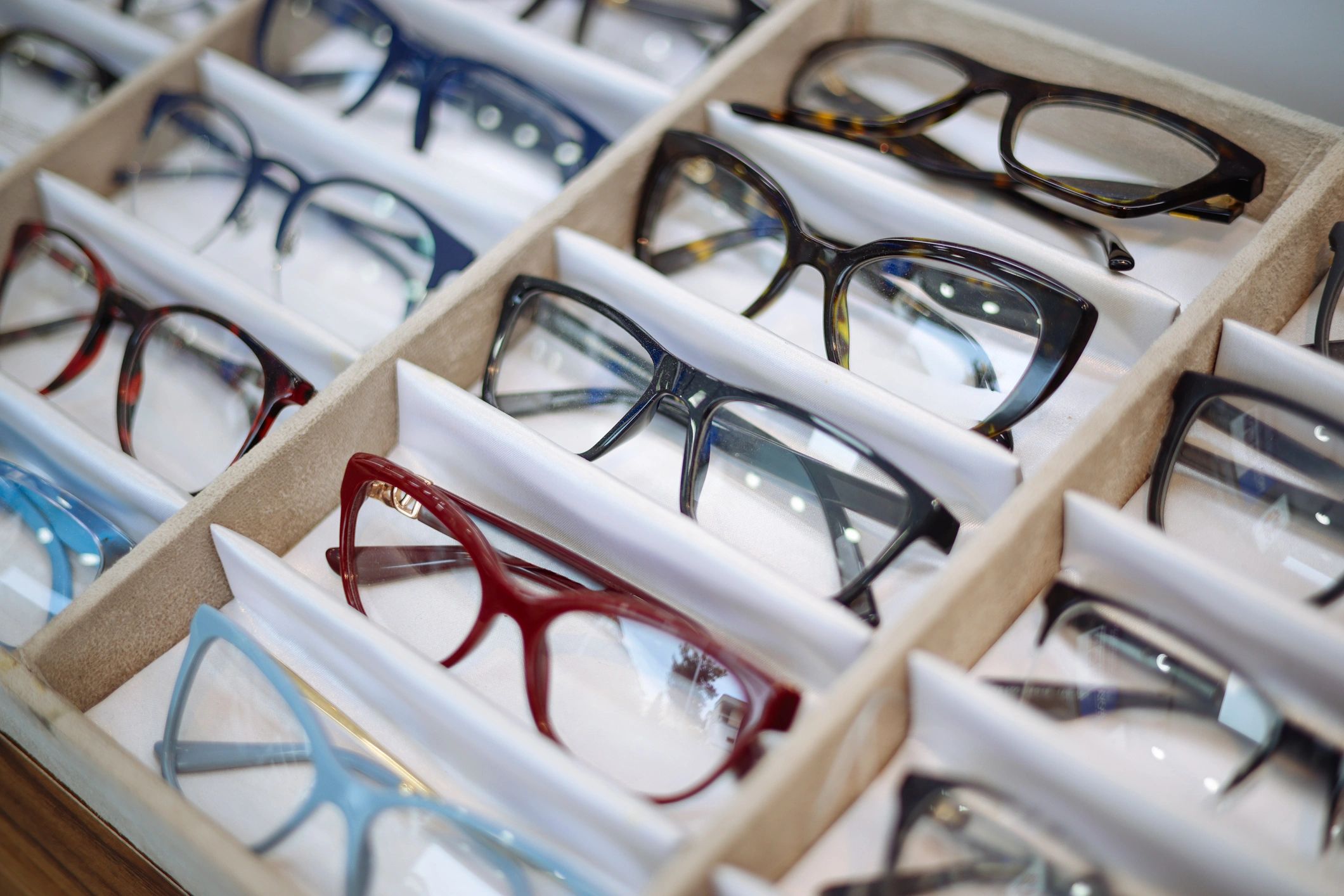 premium eyewear closeup stylish frames
